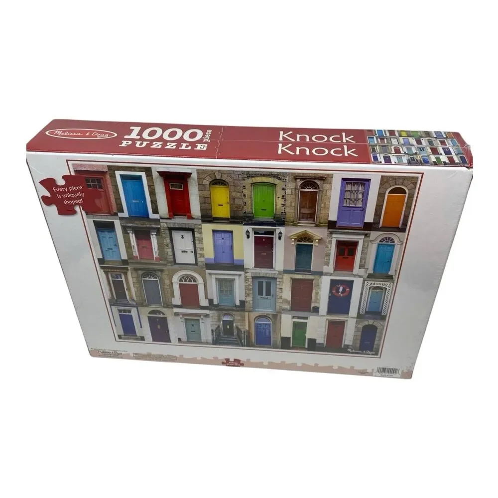Puzzle Melissa & Doug Knock Knock 1000 Piece Jigsaw Colorful Doors Adult 12+